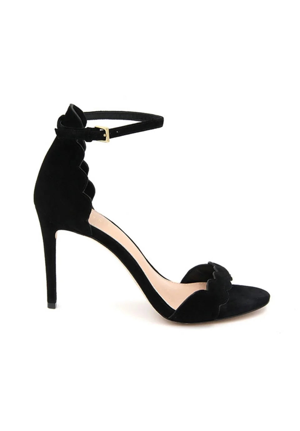 black sandals suede