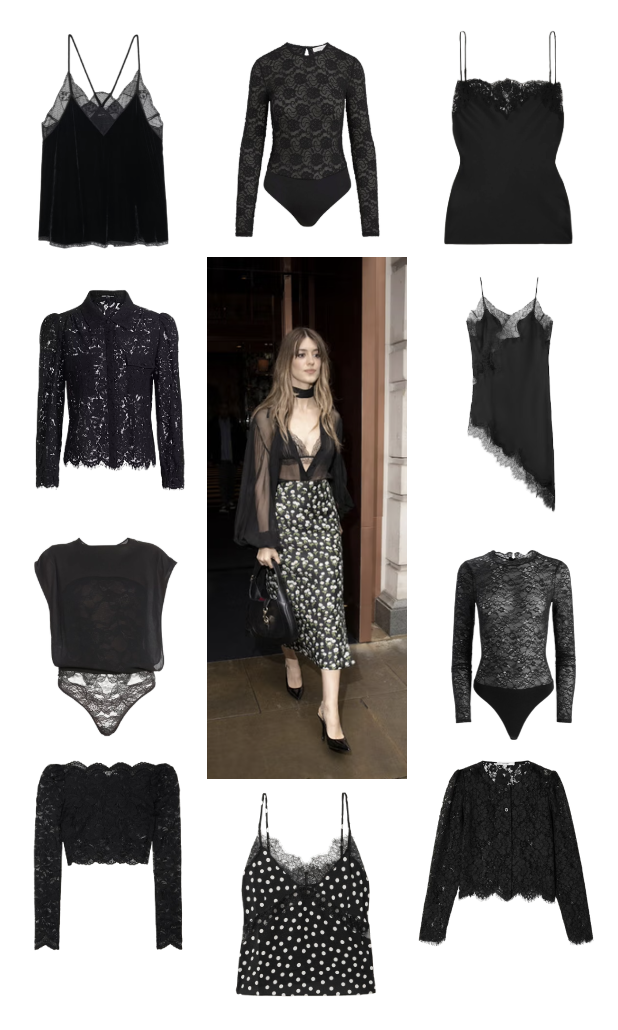 Buy a black lace top 🖤