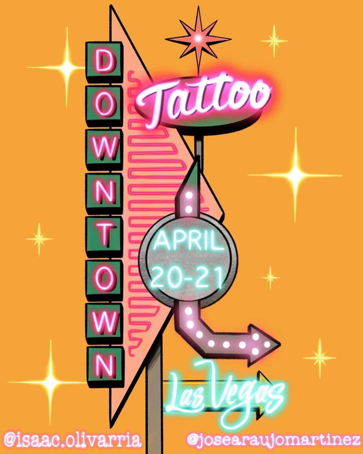 Me and @isaac.olivarria are gonna be in Las Vegas this week @downtowntattoolasvegas if you&rsquo;d like to set something up hit us up via DM. Still got some open slots