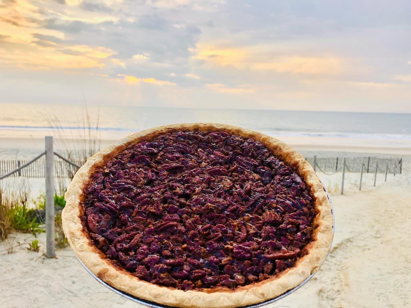 Our famous Whole Sedona Pecan Pie. Southern Style. Caramel Drizzle. Made in house. Available for purchase on our website and for pick-up at Sedona between 5:00pm - 7:00pm. Our address is 26 N Pennsylvania Ave Bethany Beach, DE 19930