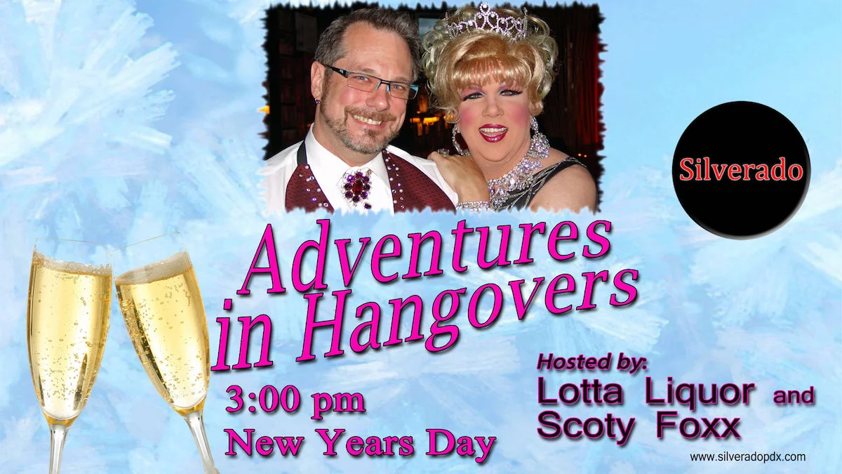 New Years Day Party - Adventures in Hangovers, hosted by: Lotta Liquor and Scoty Foxx