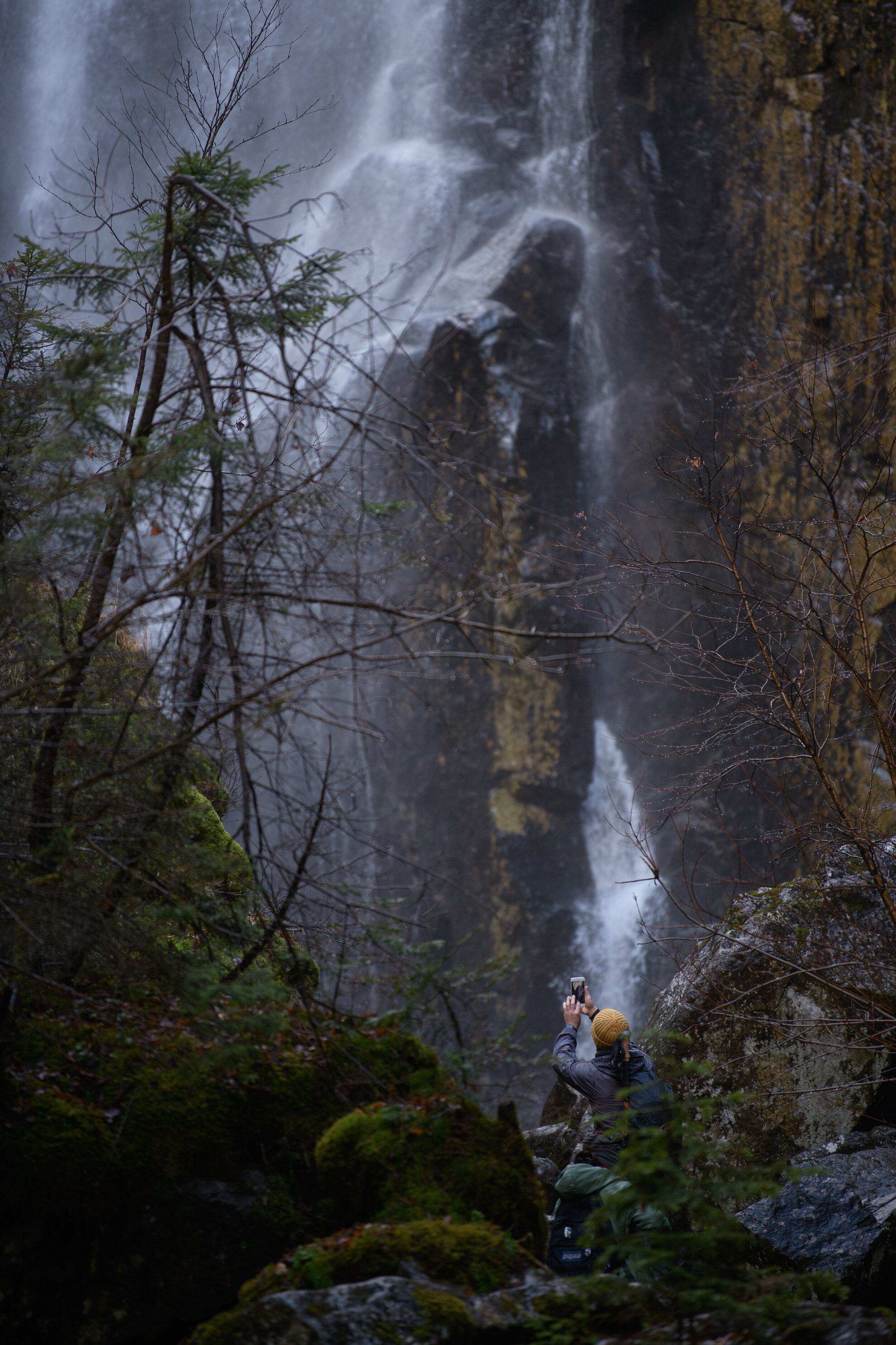 Man Taking Pictures at Rainbow Fall, 2020