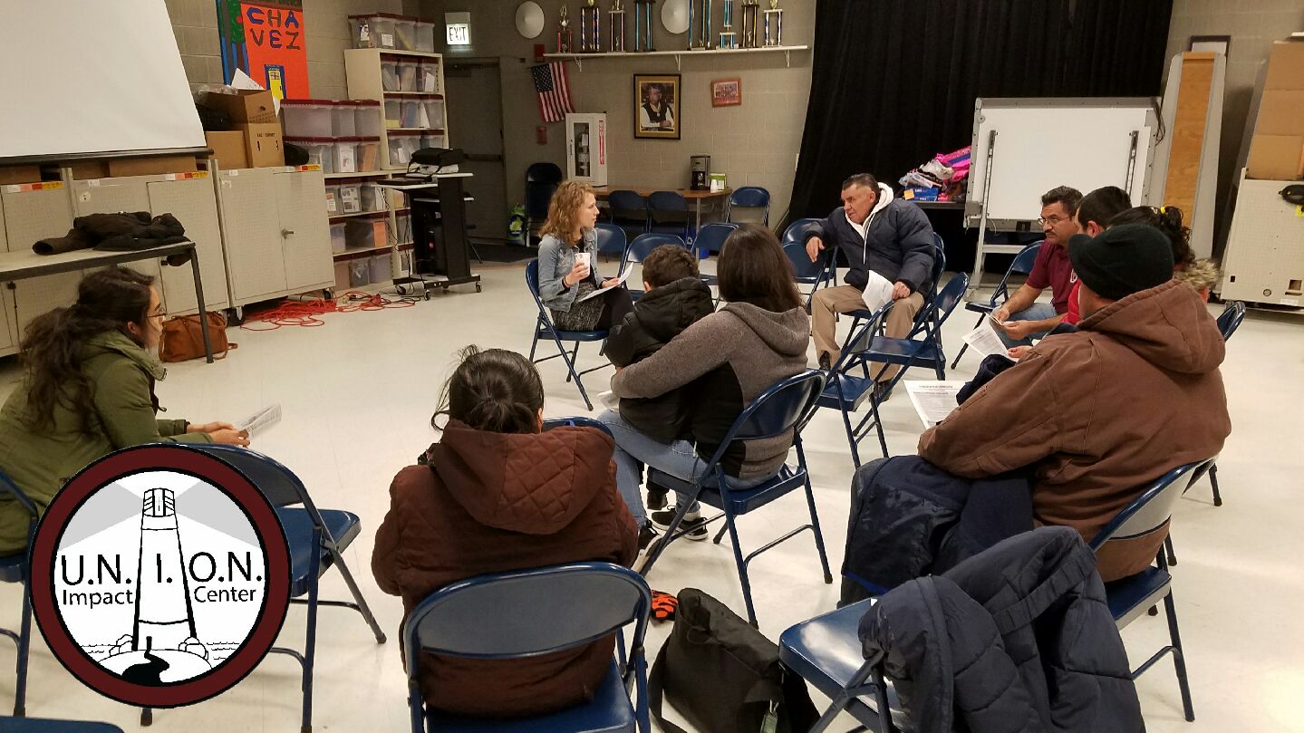 Discussing immigration laws and options with the community