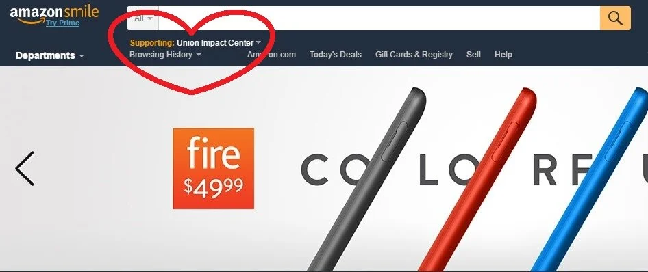 Amazon Smile U N I O N Impact Center