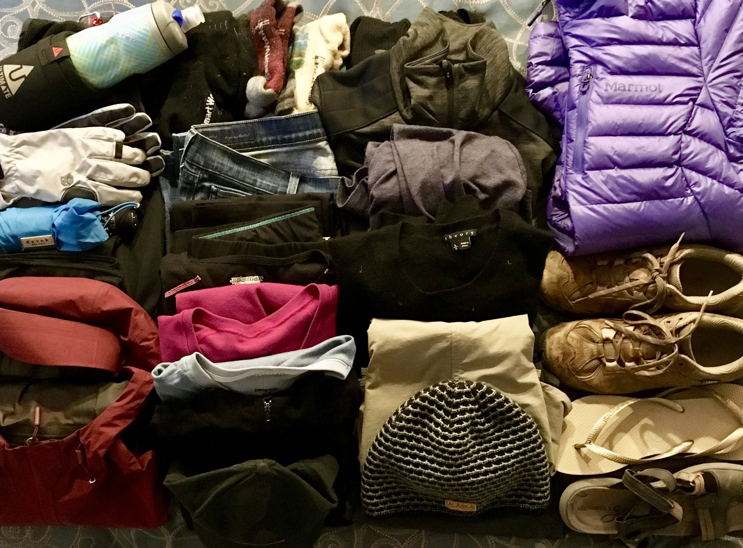 This all fit in my carry on and few other personal items I carried in my backpack.