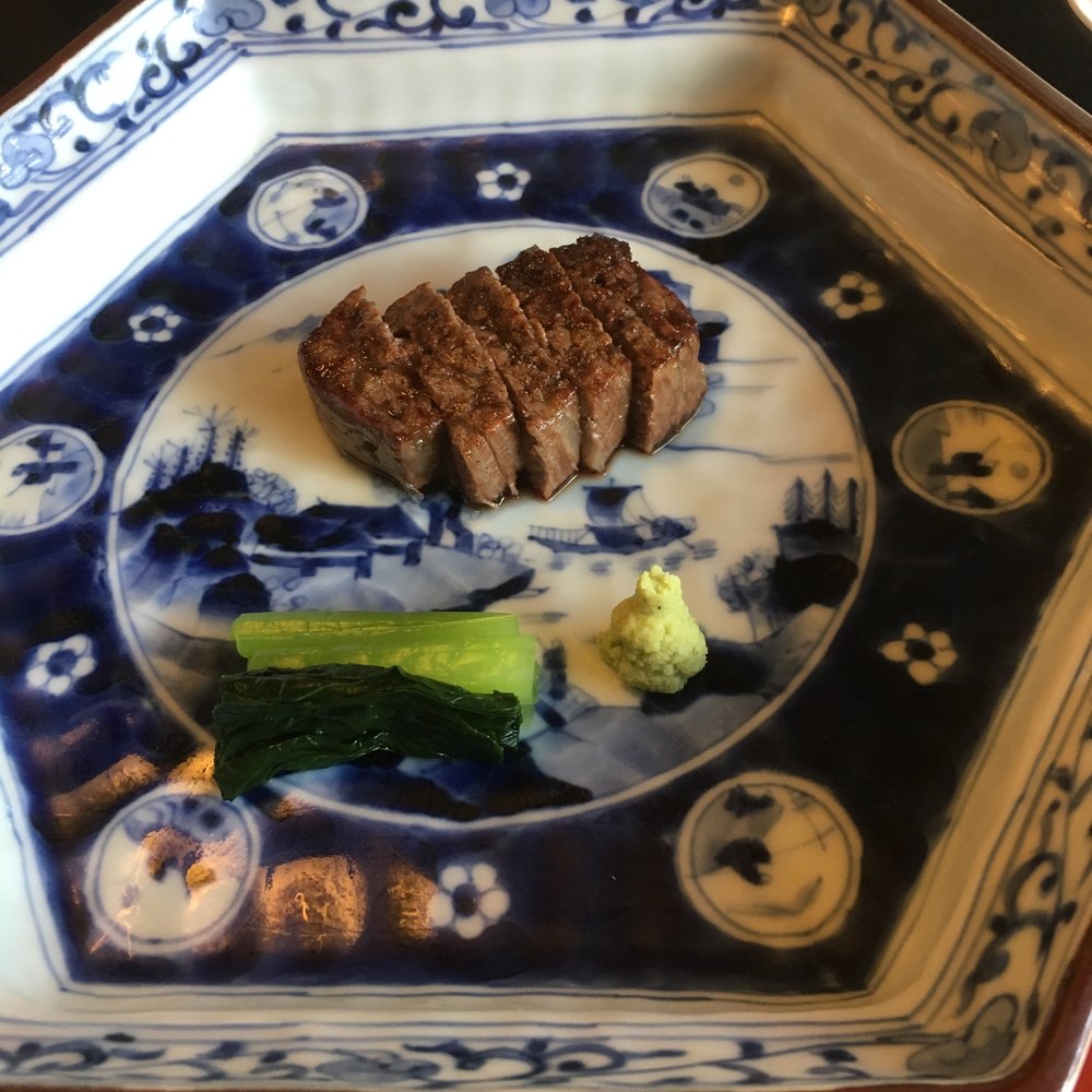 Charcoal-grilled Wagyu beef