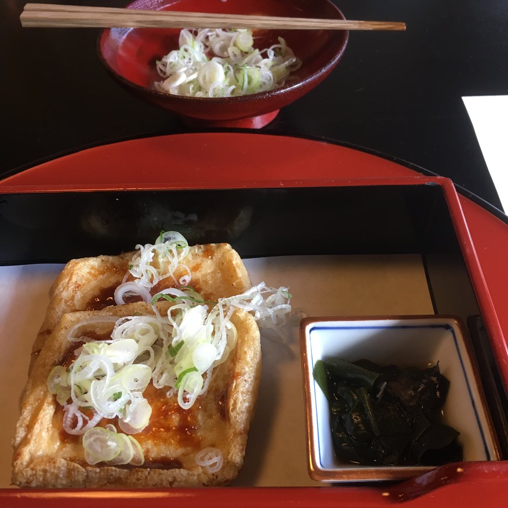 Deep fried tofu with miso