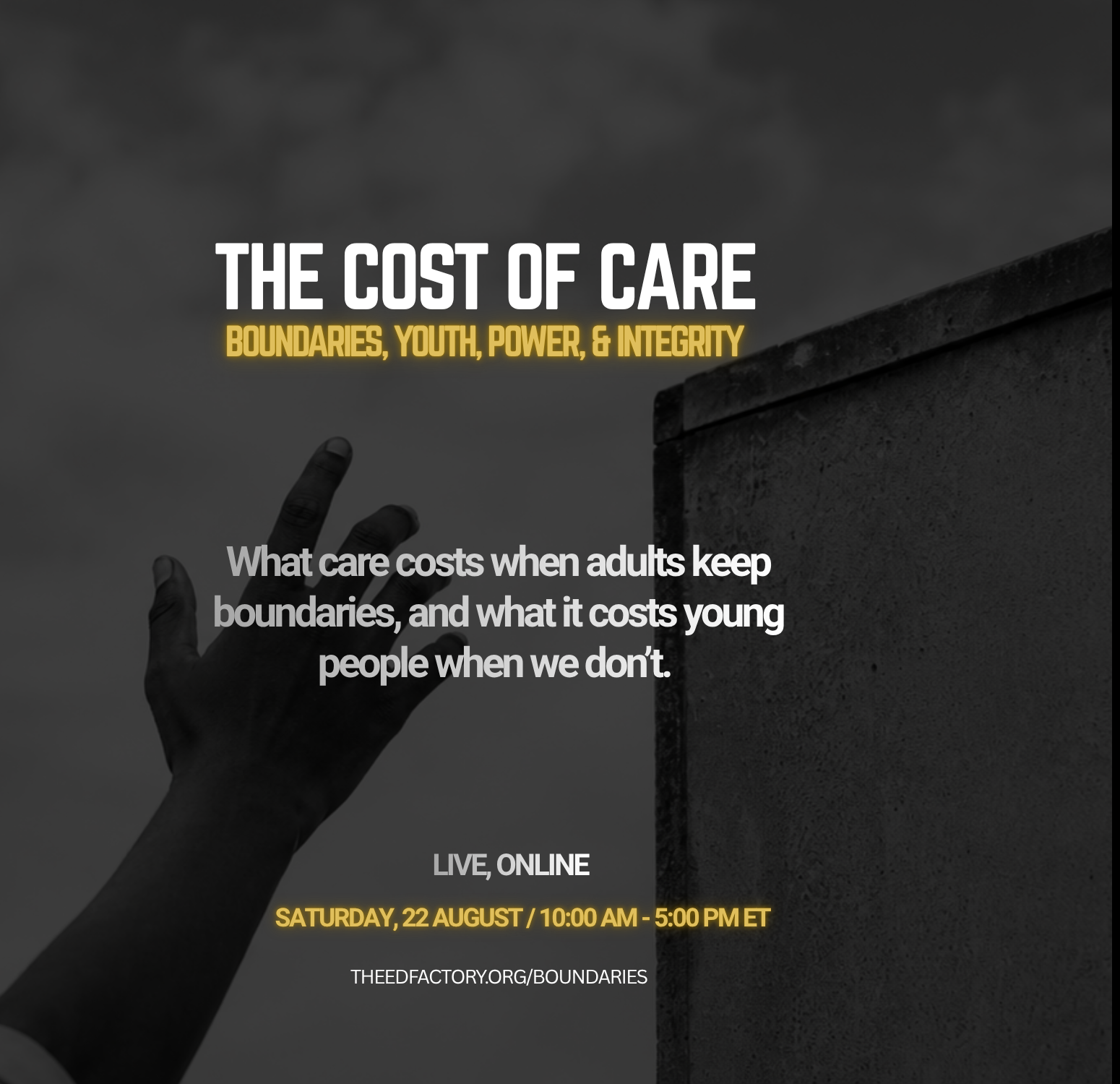 The Cost of Care: Boundaries, Youth, Power, and Integrity