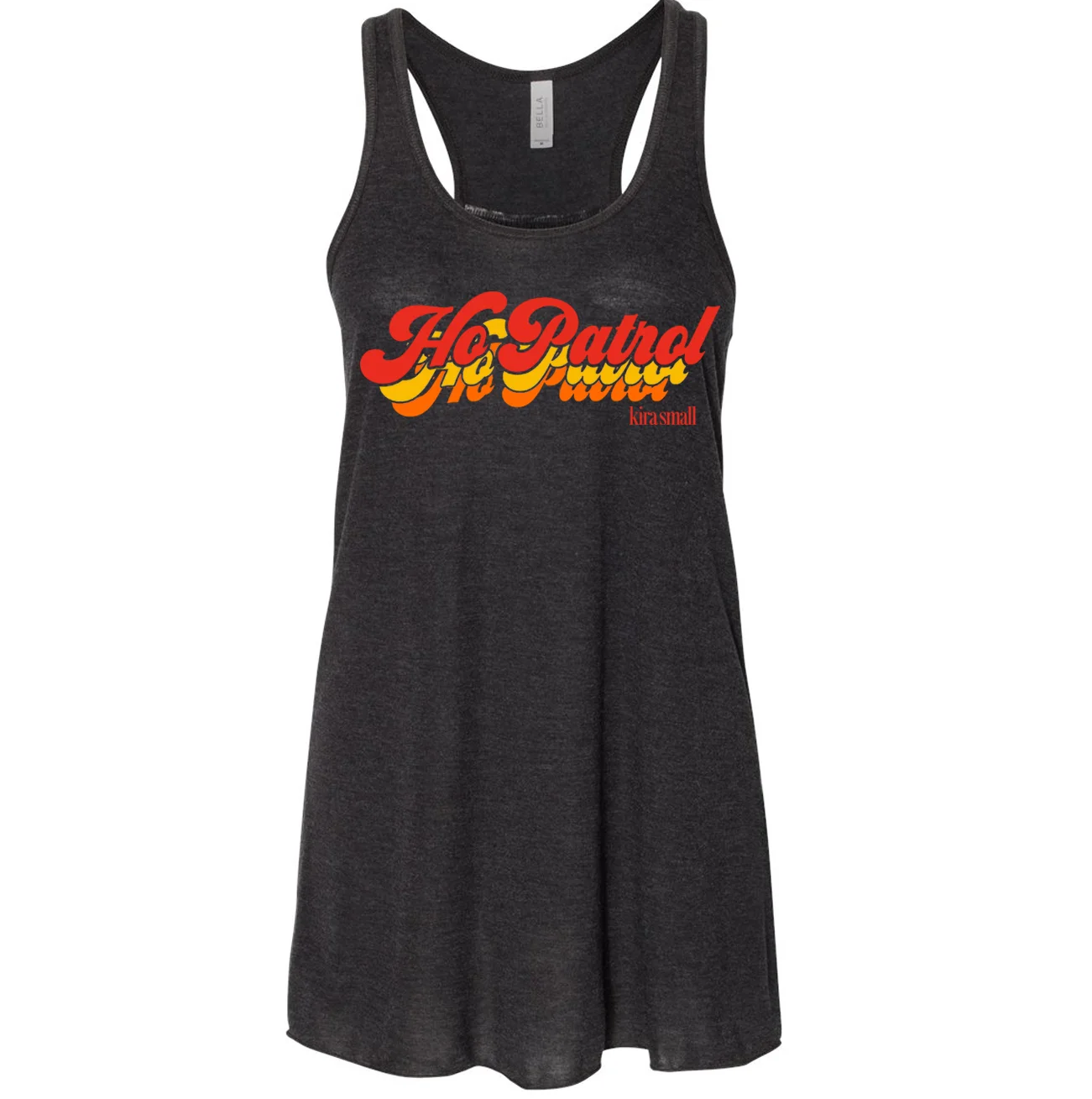 Ho Patrol Ladies Flowy Racerback Tank