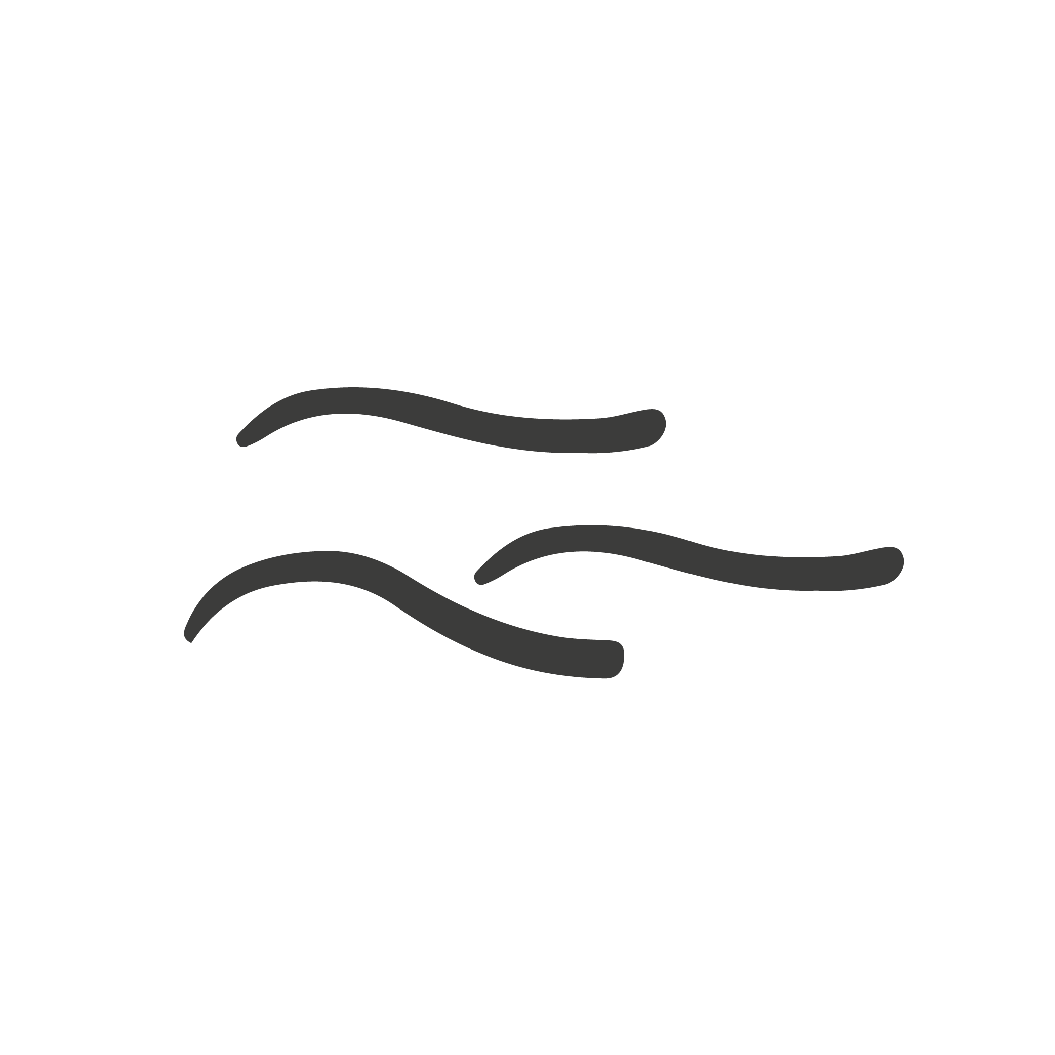 Black background with gray wavy lines at the bottom.