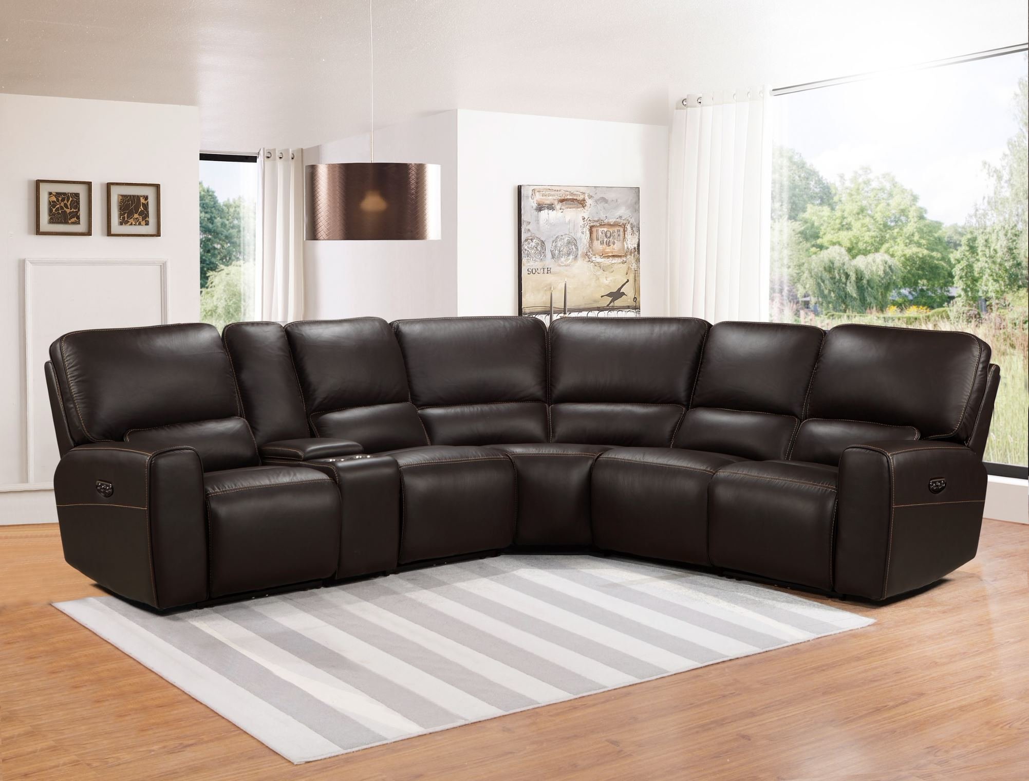 Broadway Sectional Brown Or Grey