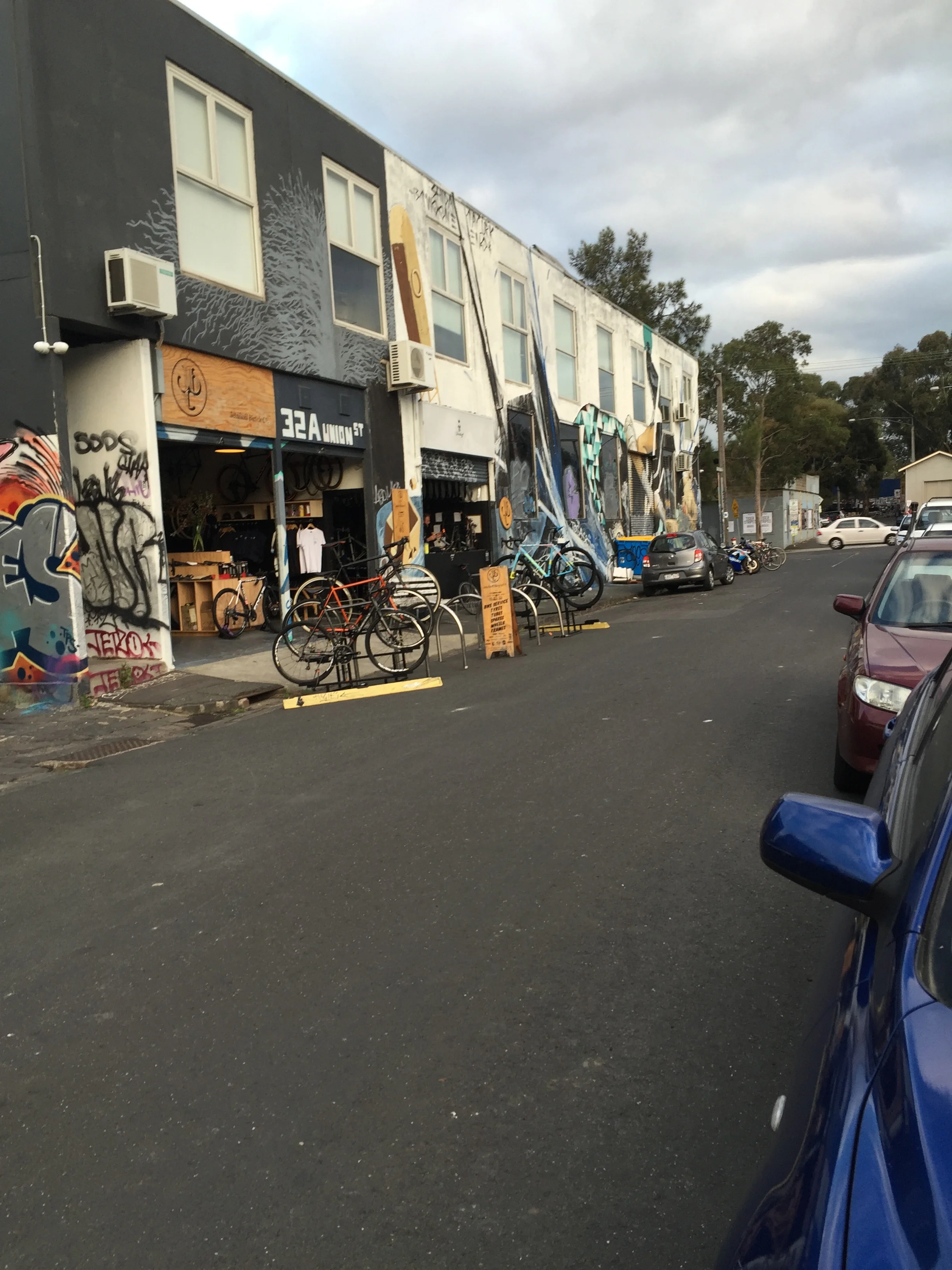 Bike shop on the bike path near Jewell Station