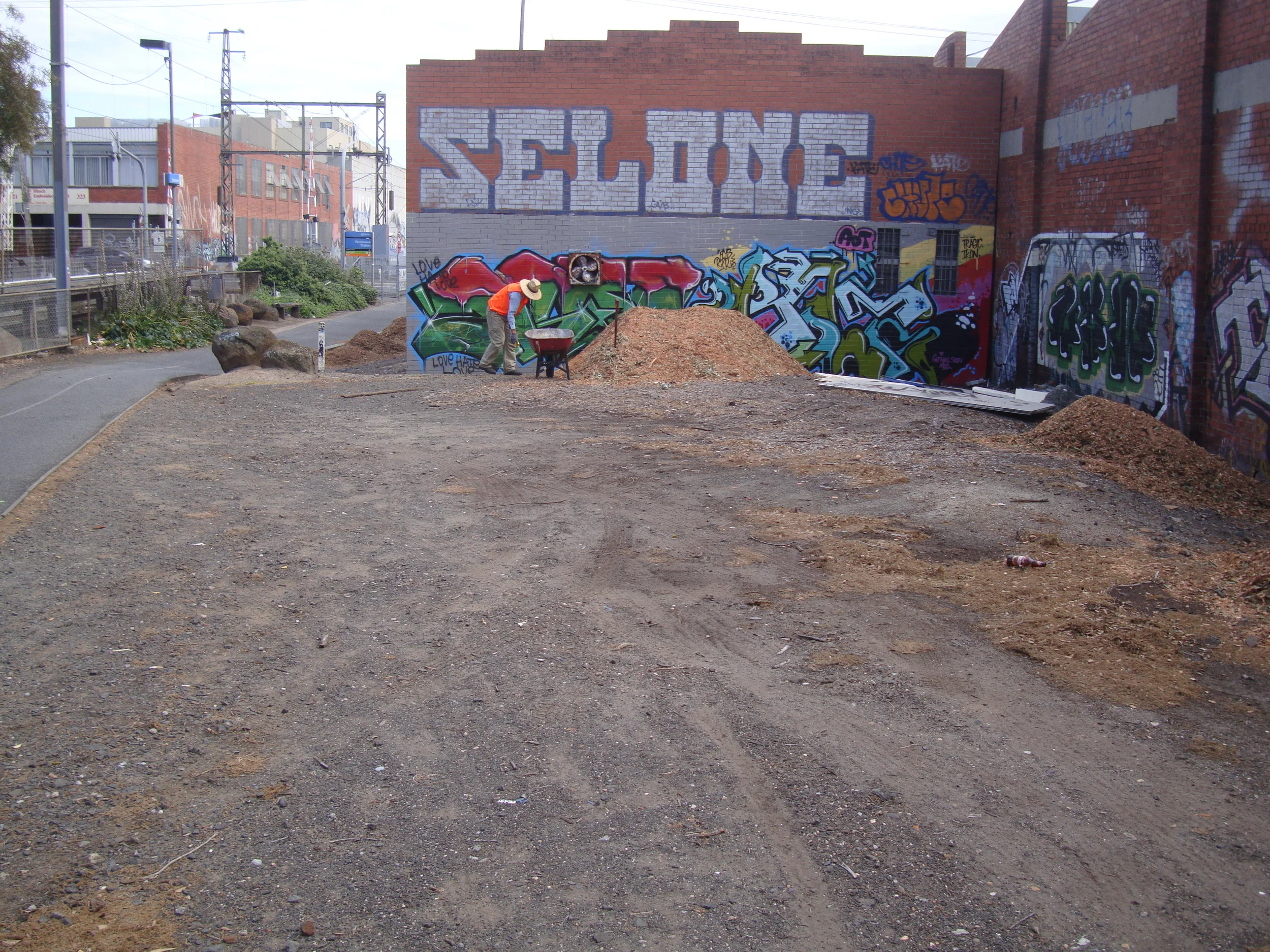 Brunswick Station East Side - before plantings