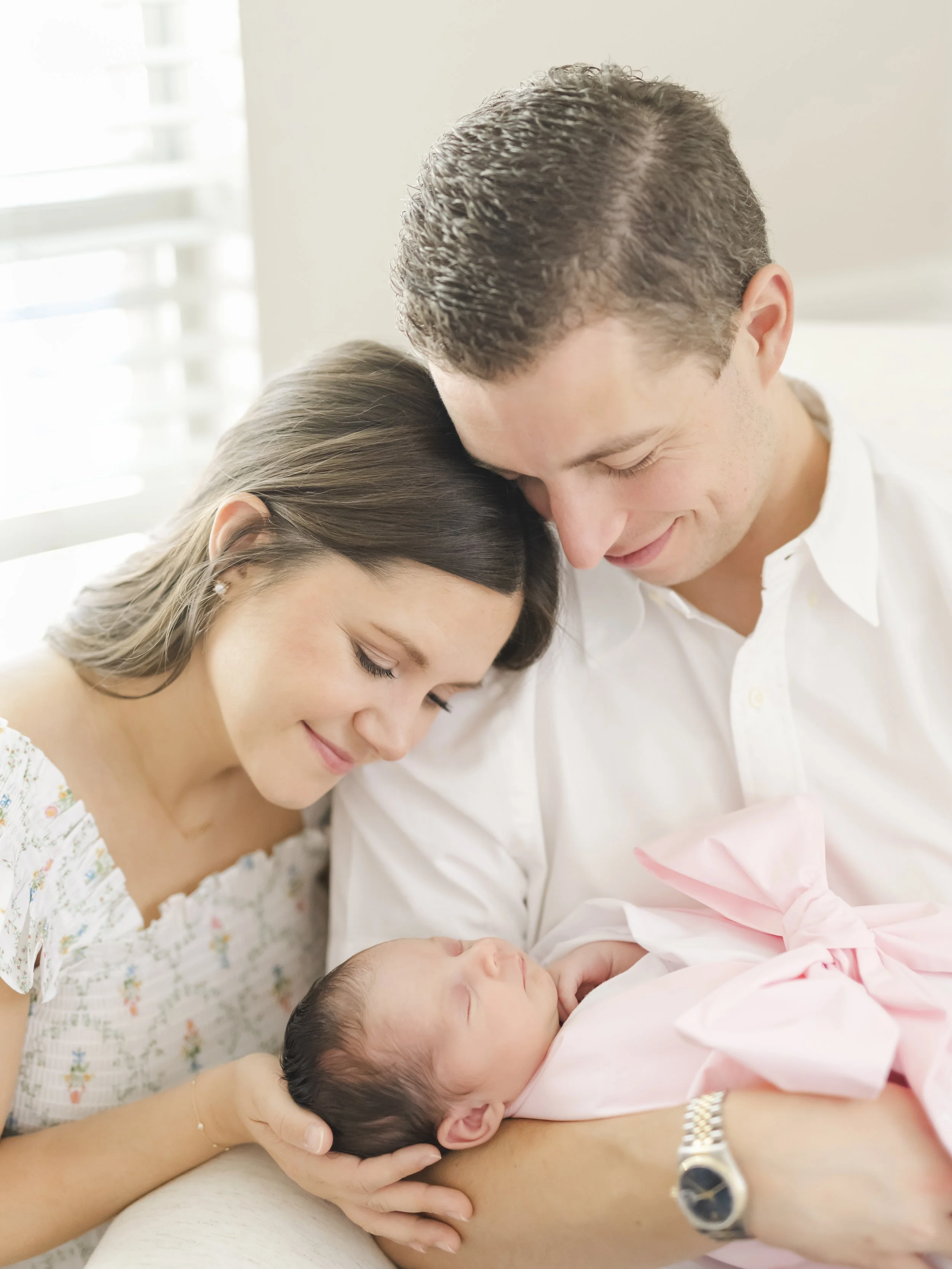 A Light-Filled Dallas, Texas Newborn Session Welcoming a Baby Girl
