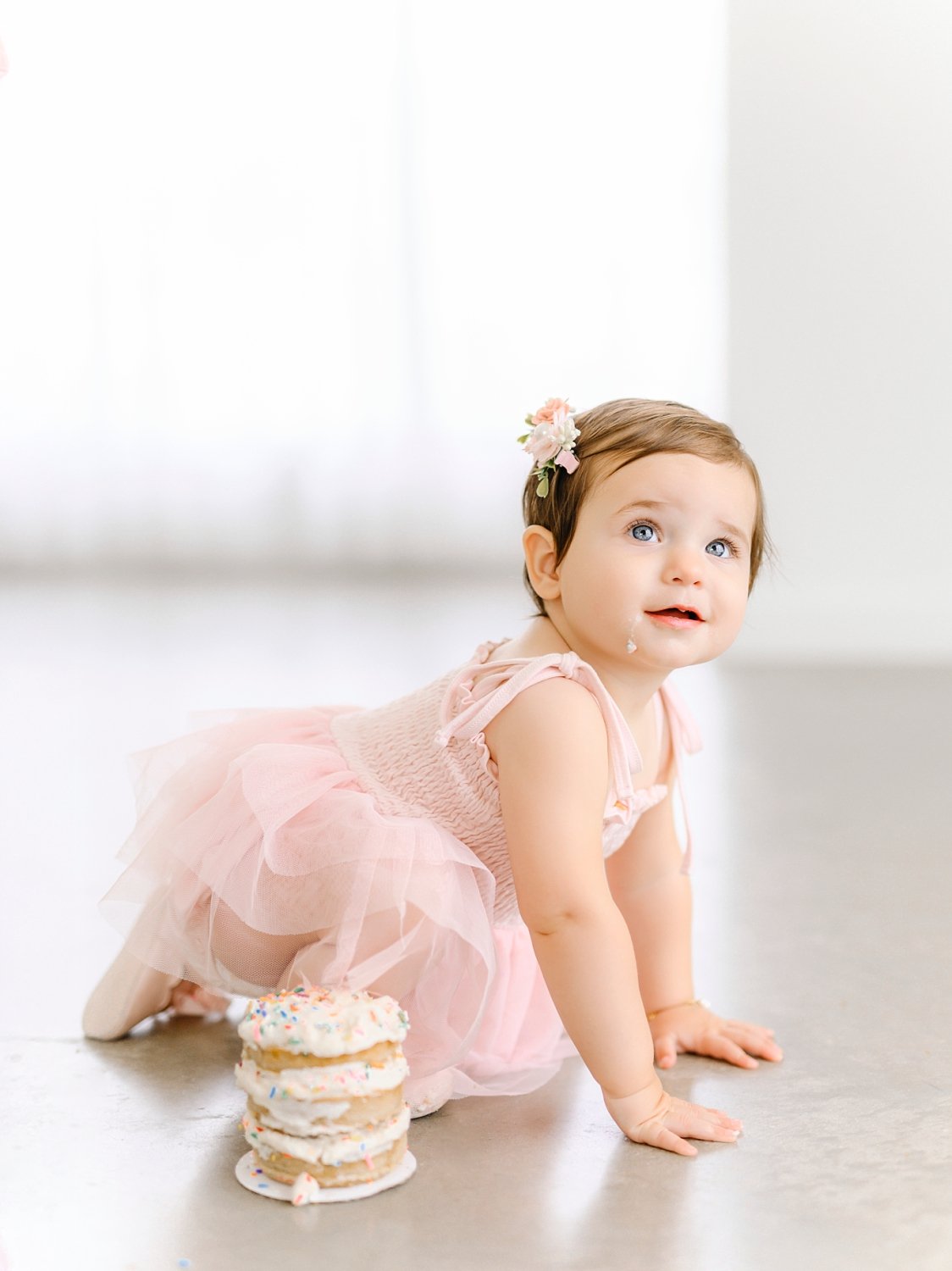 A Classic Studio Milestone &amp; Cake Smash Session in North Dallas