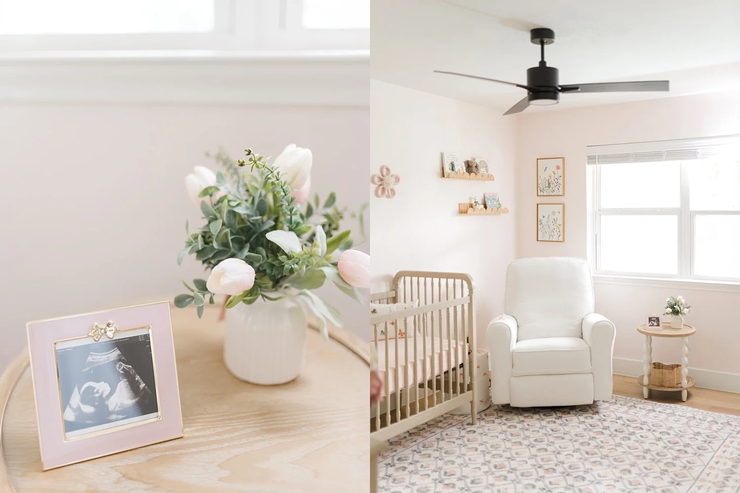 nursery for an in home newborn photoshoot