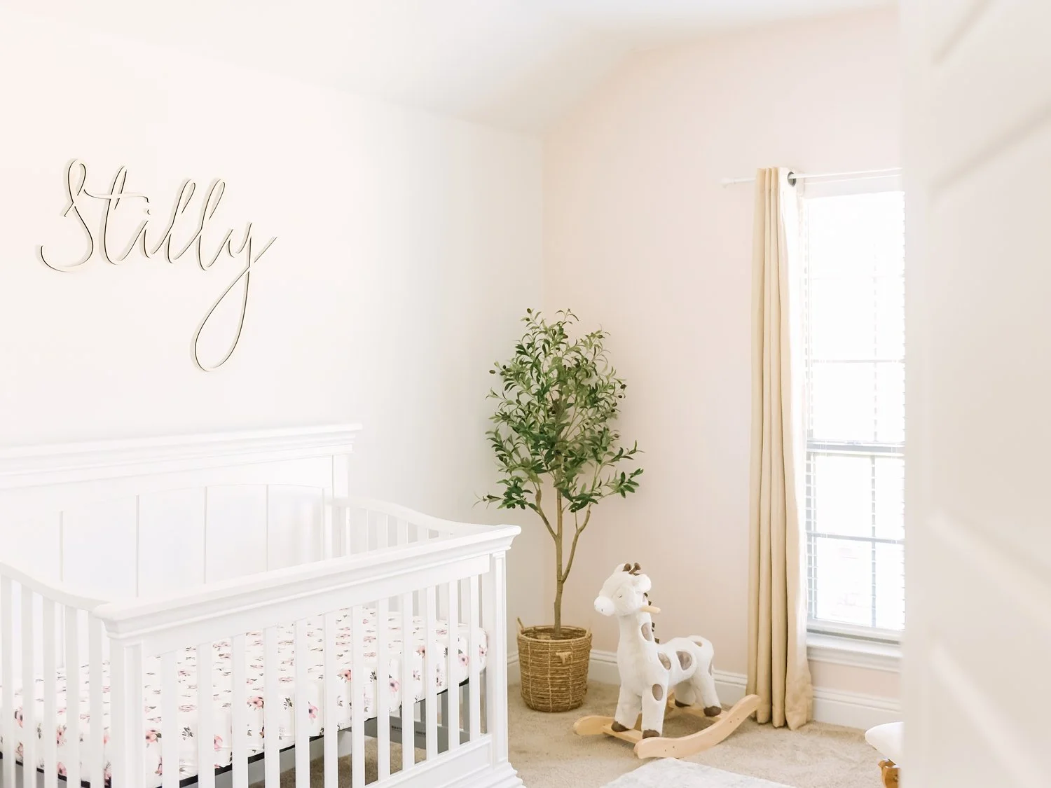 nursery prepared for lifestyle newborn photography