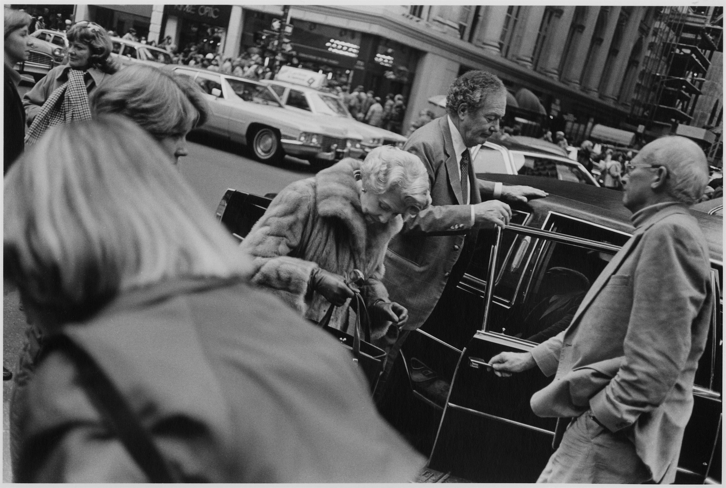 richolas in caddy on 5th ave., nyc, c. 1987