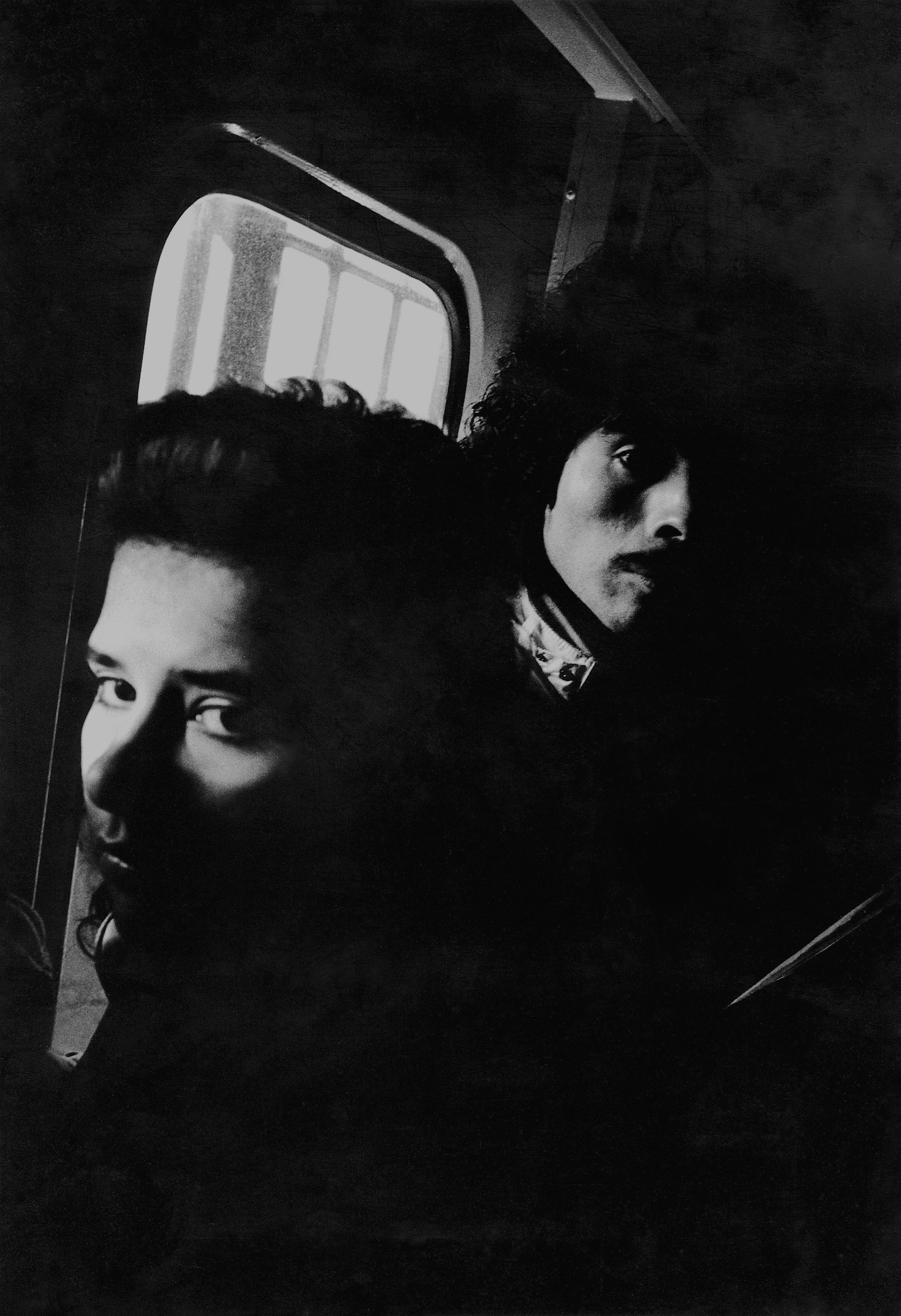 glares on the #7 train, nyc, c. 1983