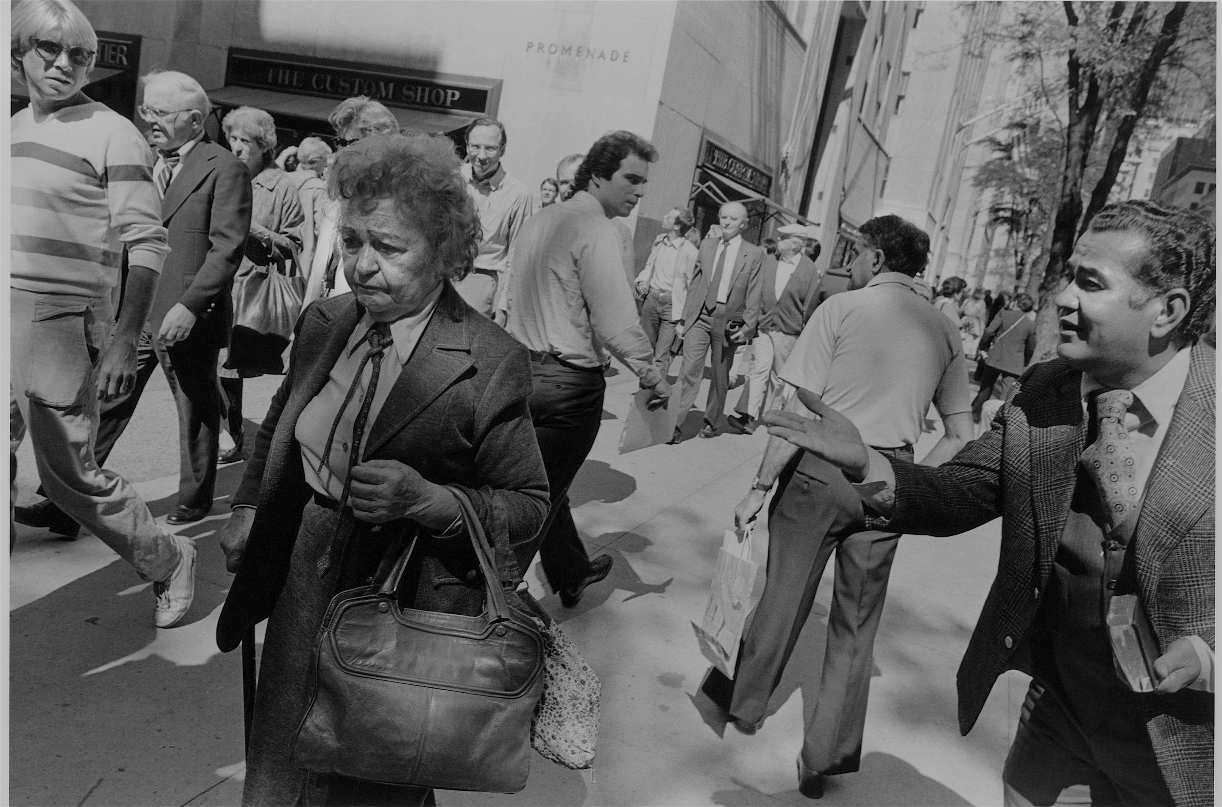rockefeller ctr. preacher and passersby, nyc, mid 1980’s