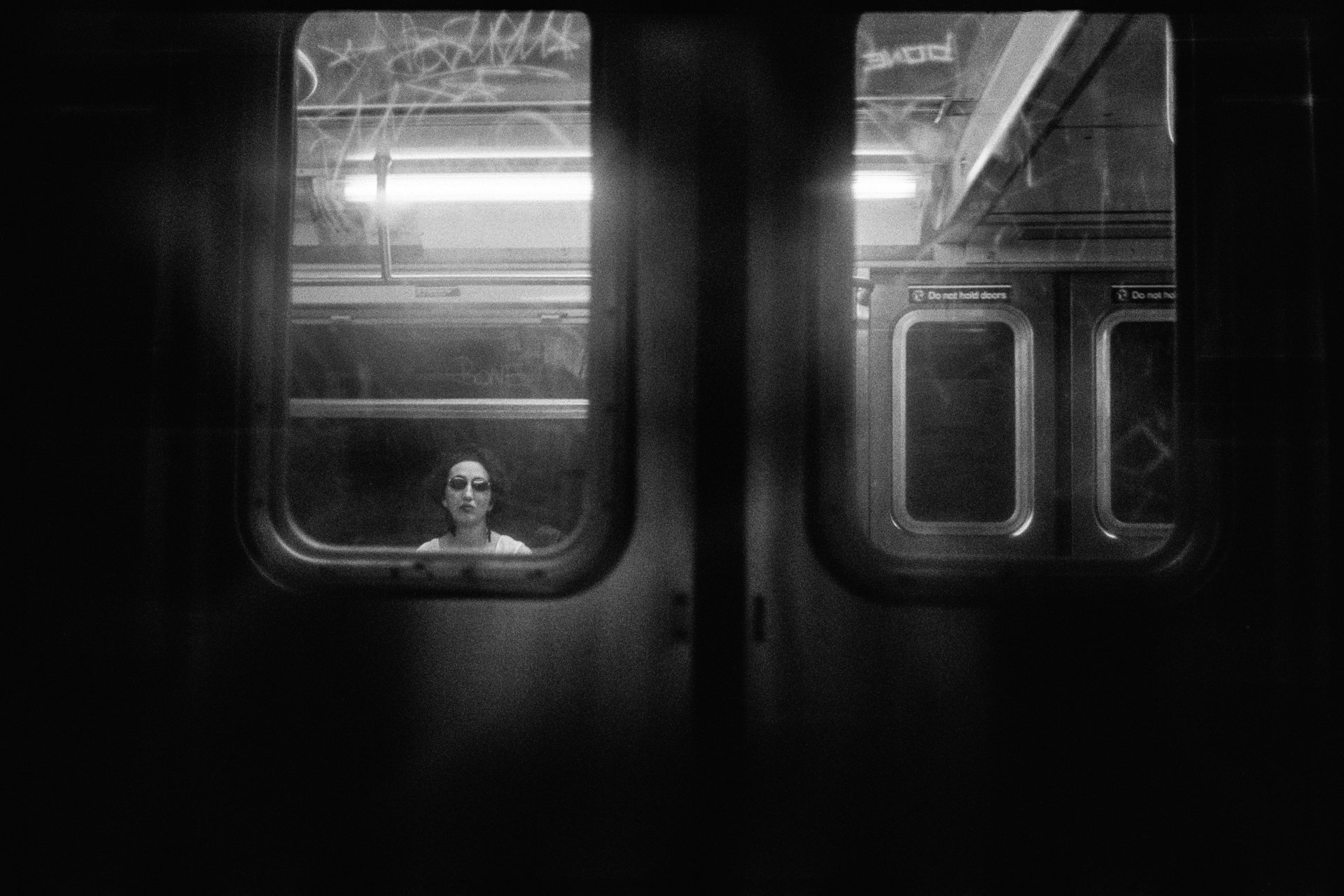 Subway Car in Tube, NYC, 1994