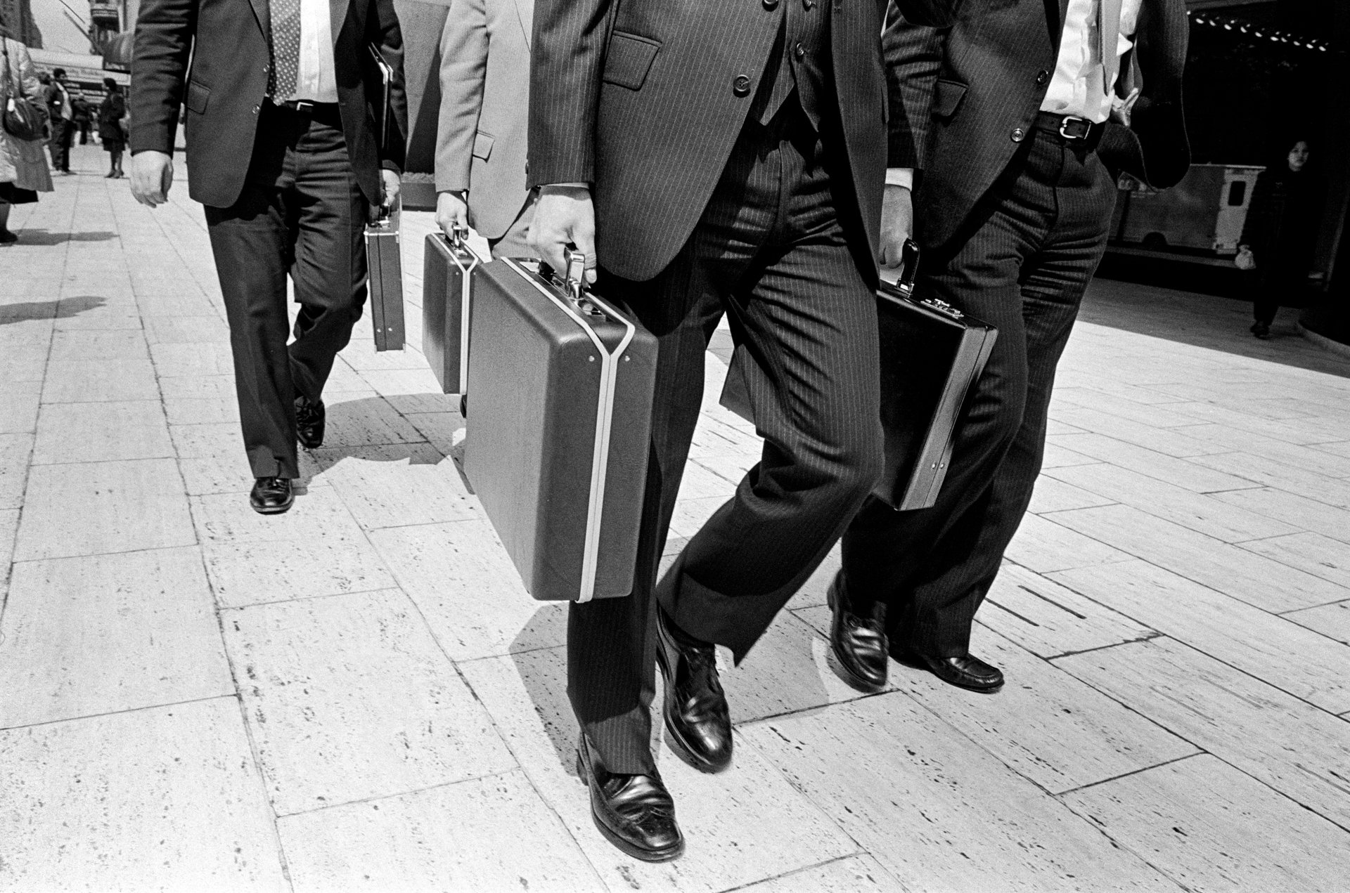 Briefcases, 57th St., NYC, 1985