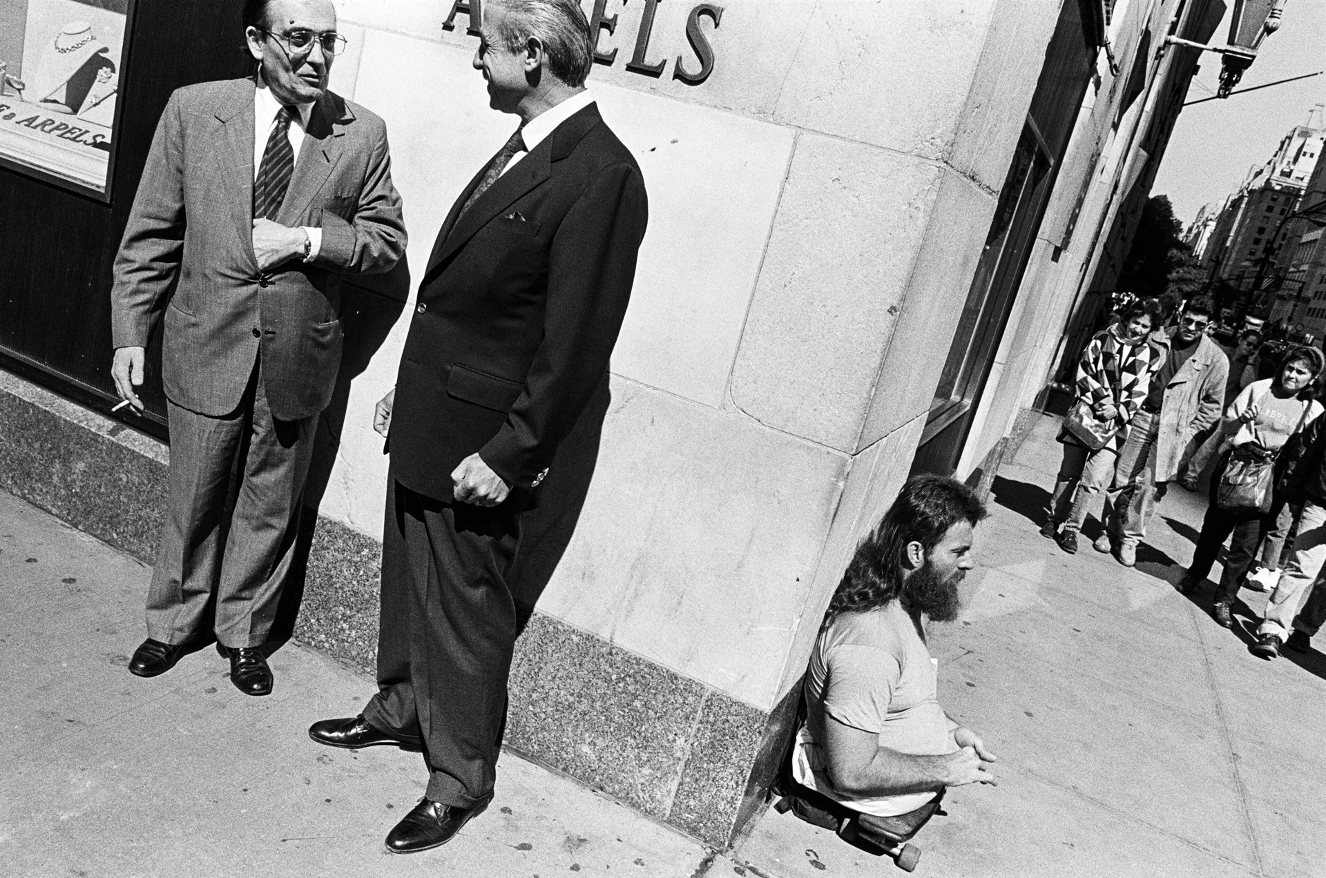 Man on Skateboard, 57th St., NYC, c. 1984