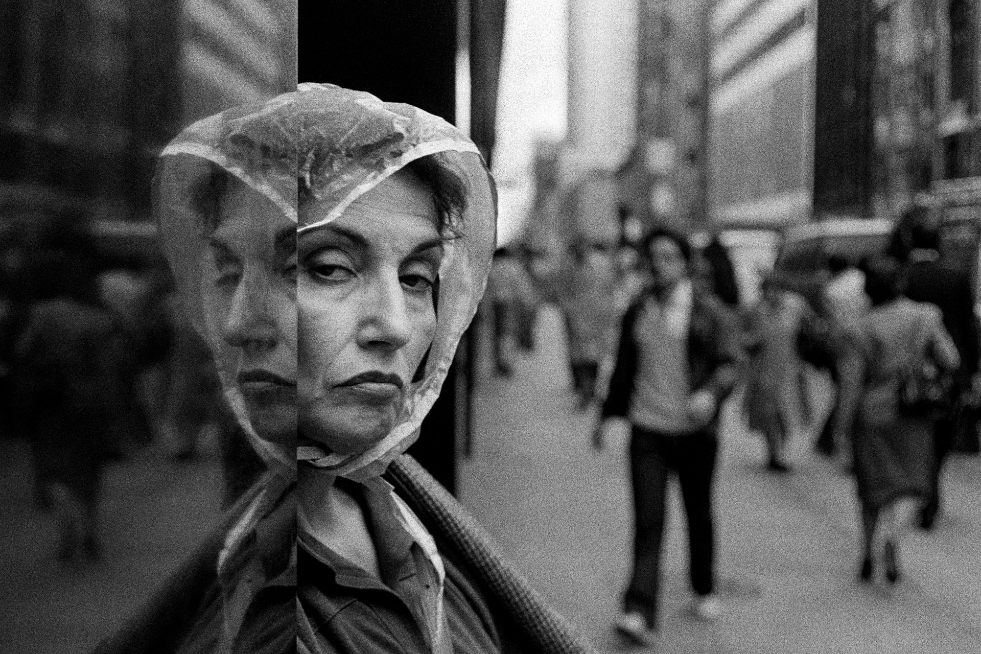 Two Faces, 5th Ave., NYC, 1989