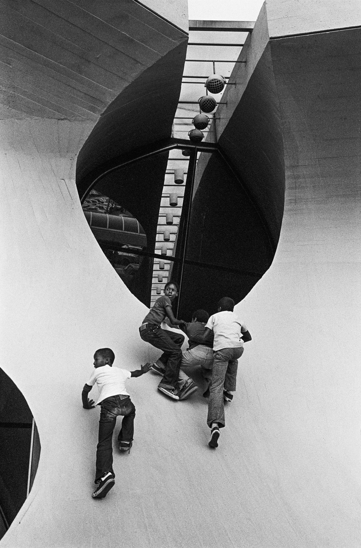 Boys Play, TWA Terminal, JFK, NYC, 1978