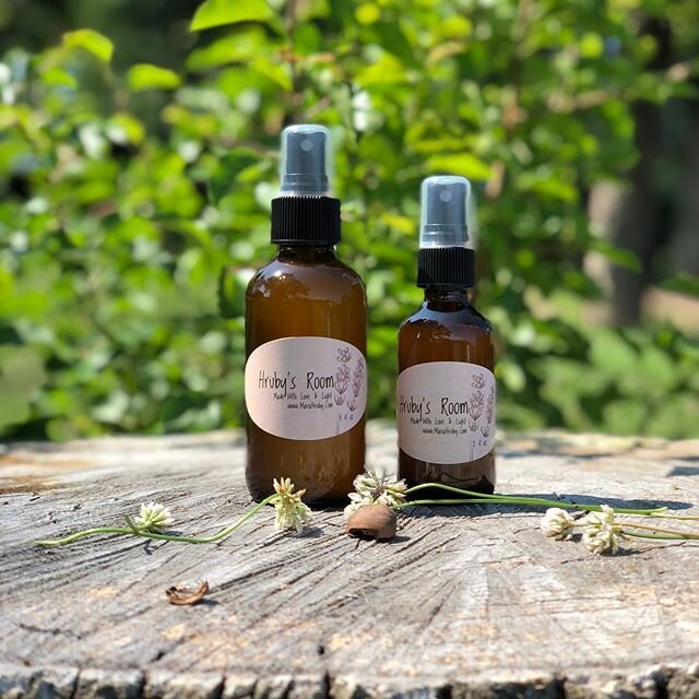 Hruby&rsquo;s Room Aromatherapy Mist is available in two sizes, the 2 oz &amp; 4 oz! I designed this essential oil blend to bring clarity, focus, comfort, peace, and tranquility. Both sizes are on sale until Friday night! Click the link in my bio and