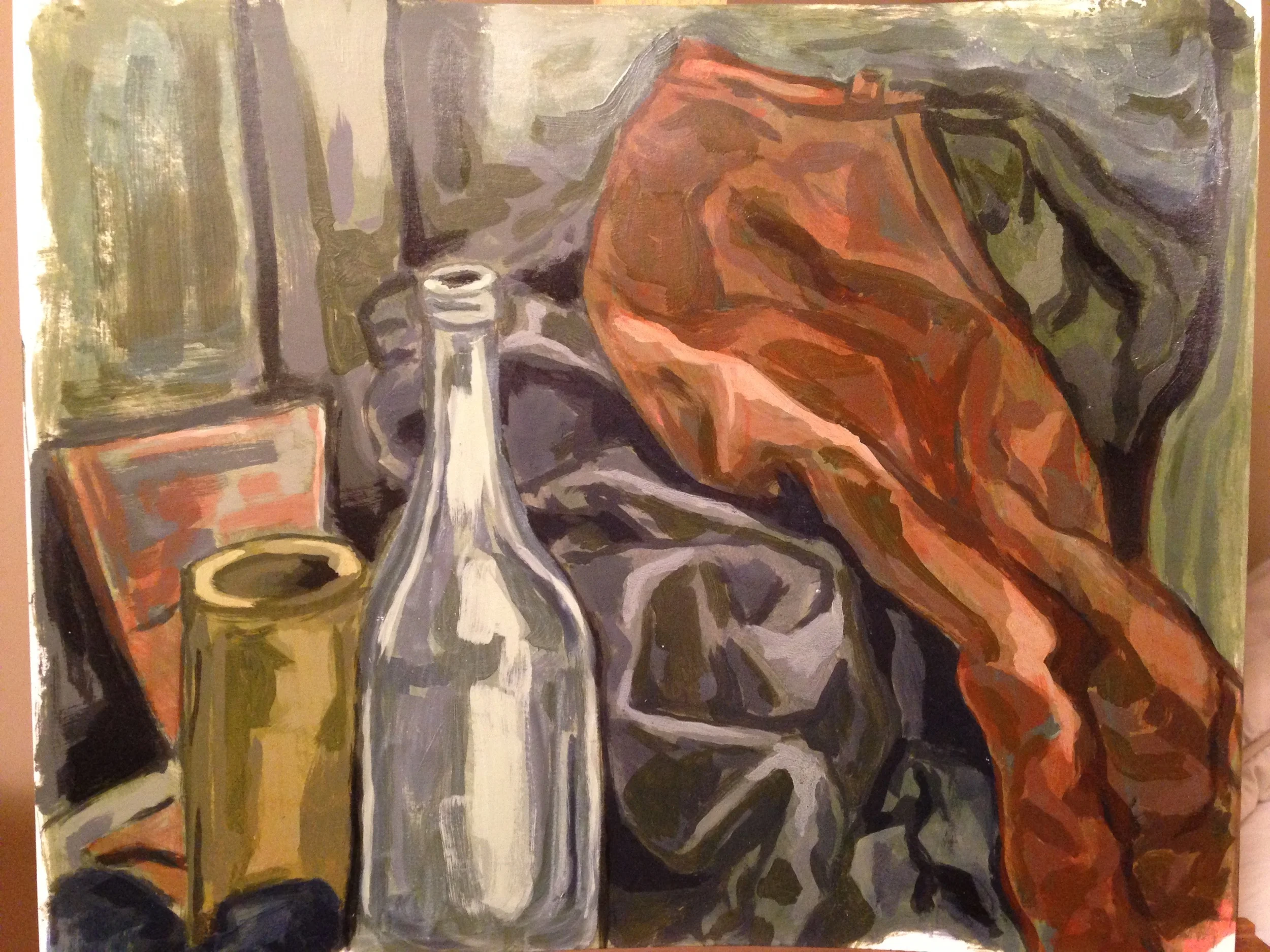 Still Life with Red Jean