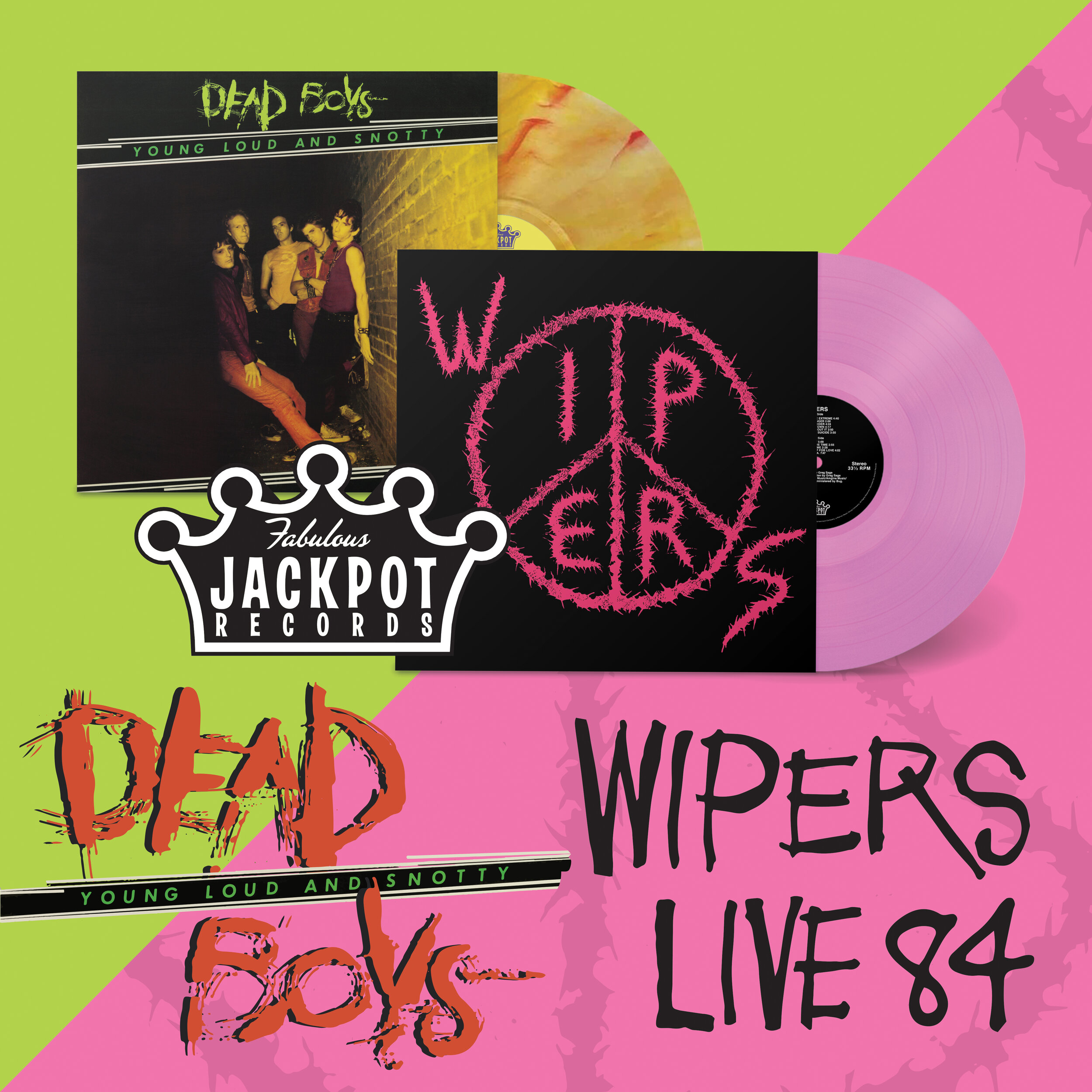 Dead Boys - Young, Loud and Snotty LP &amp; Wipers - AKA Tour 84 LP Bundle  PREORDER