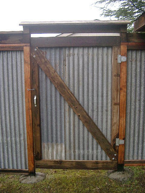 All Recycled Corrugated Metal Fence, How To Build Corrugated Metal Fence Panels