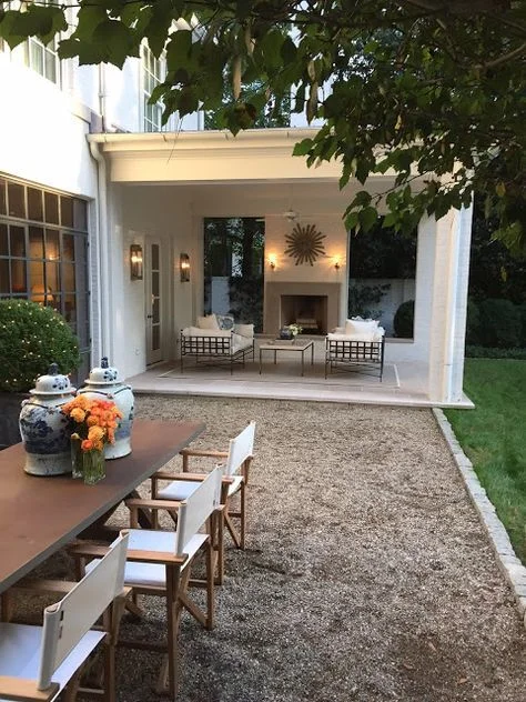 Gravel Patio Designs / 50 Best Gravel Patio Ideas Diy Design Pictures Designing Idea / This product compacts the gravel so you can walk on it and even drive on it!