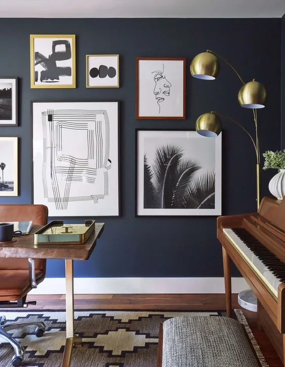 OFFICE GALLERY WALL | via Emily Henderson