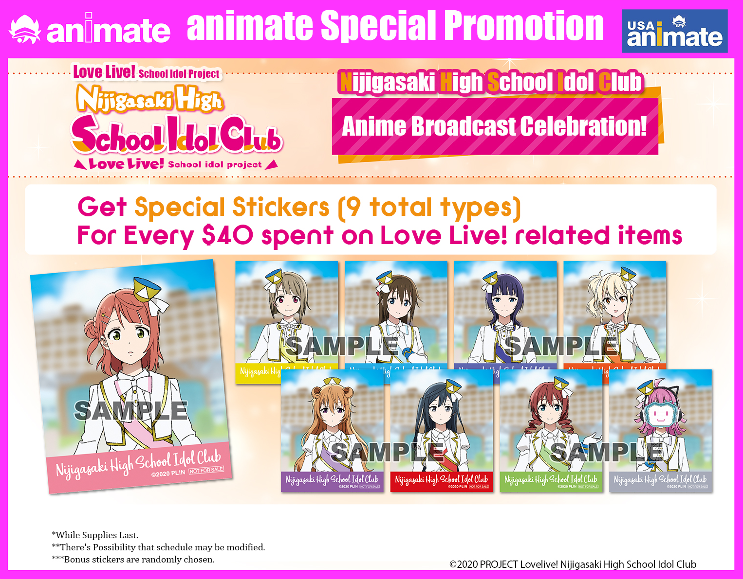 Animate USA's 'Love Live! Nijigasaki School Idol Club' Store — Kinokuniya  USA