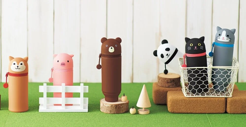 Itoya Punilabo Animal Pencil Cases