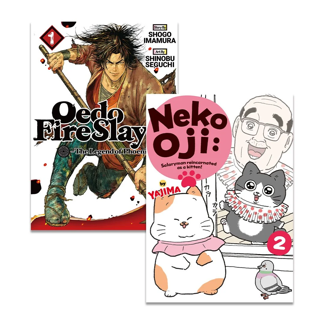 Neko Oji: Salaryman Reincarnated as a Kitten Vol. 2 and Oedo Fire Slayer: The Legend of Phoenix Vol. 1