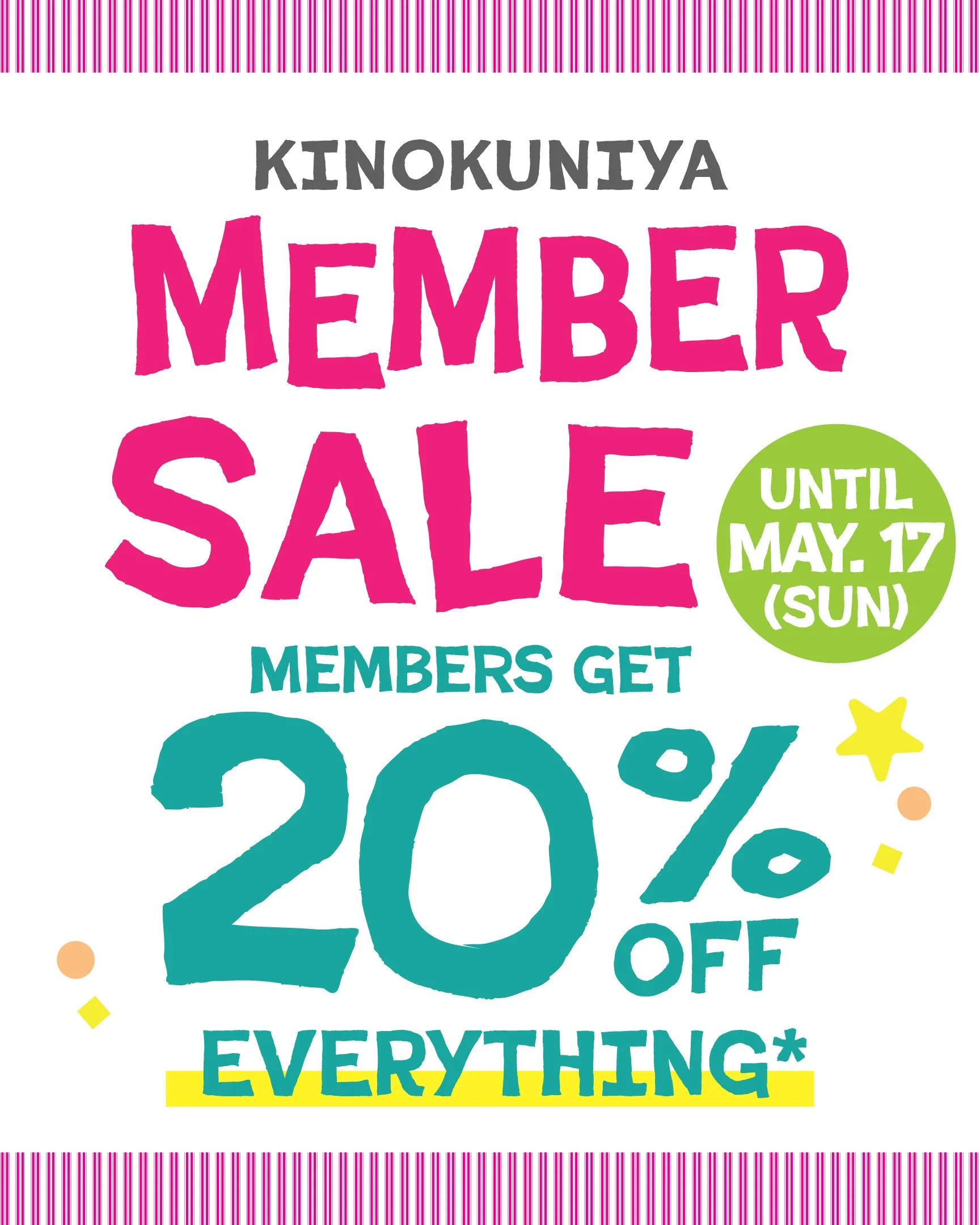 Kinokuniya Member Sale