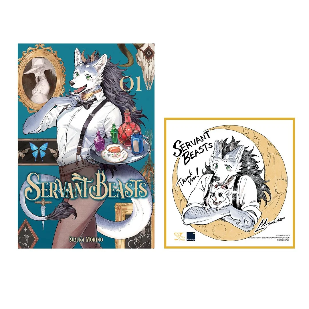 Servant Beasts, Vol. 1 with Kinokuniya Exclusive shikishi