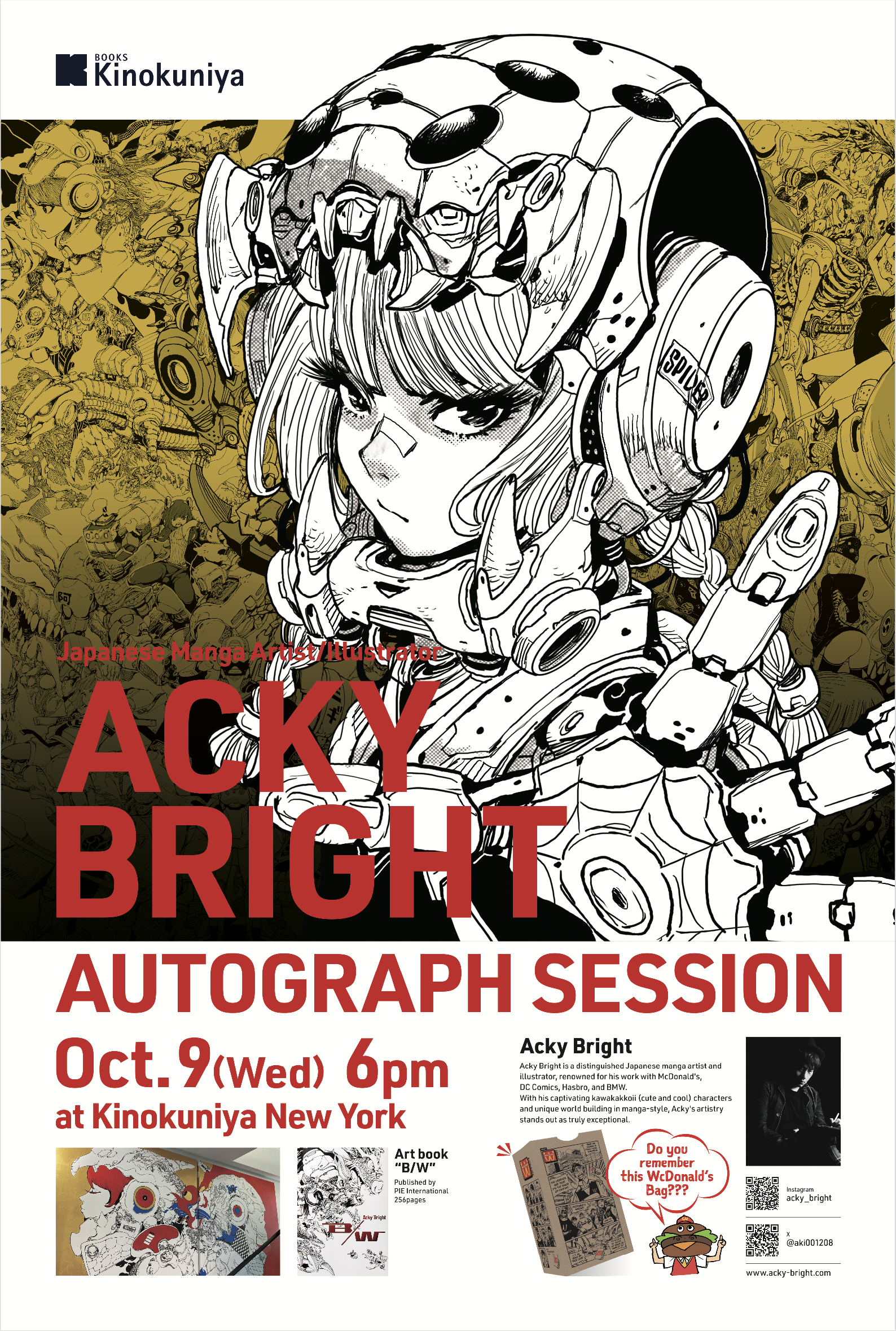 Signing Event With Acky Bright (Tickets Required) — Kinokuniya USA