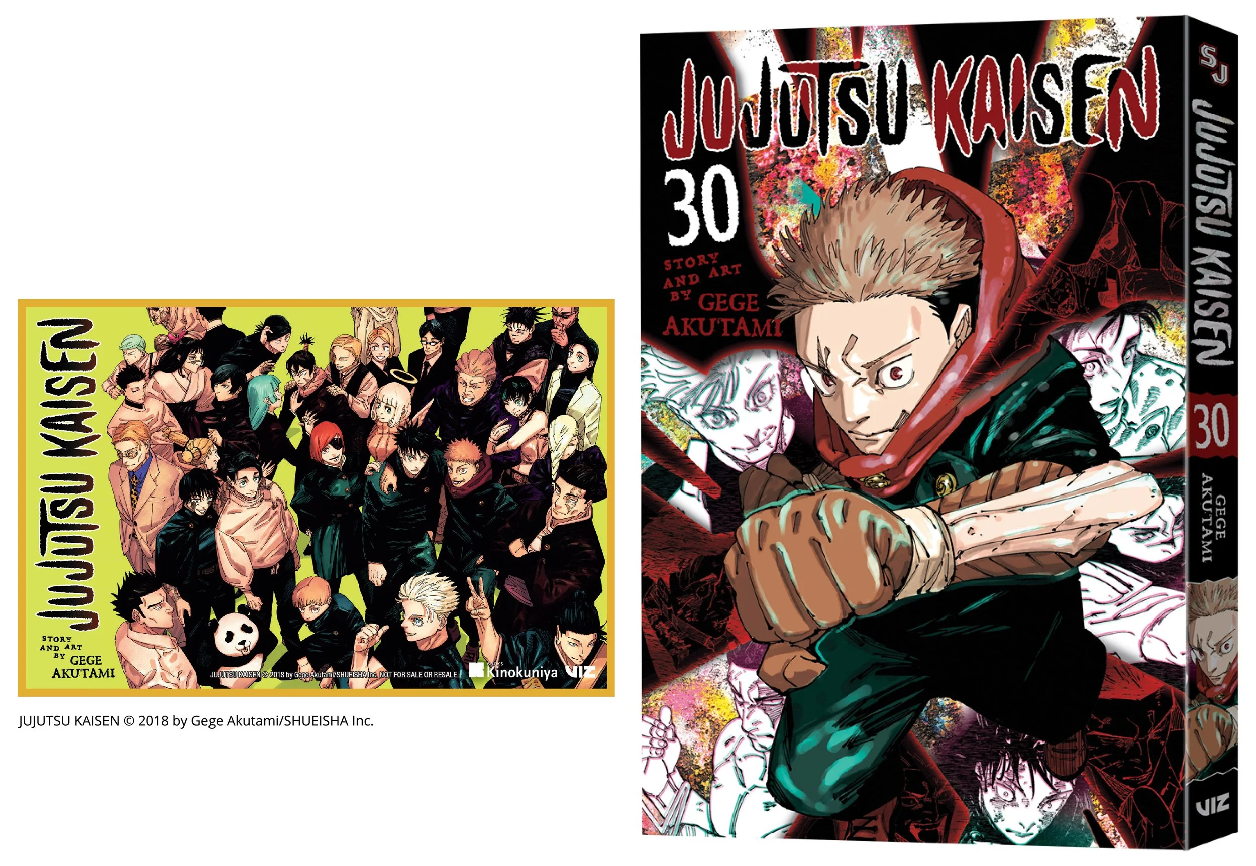 Jujutsu Kaisen Vol 30 with shikishi