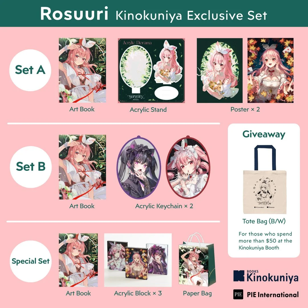 Rosuuri Kinokuniya Exclusive Set with Bonus Bag
