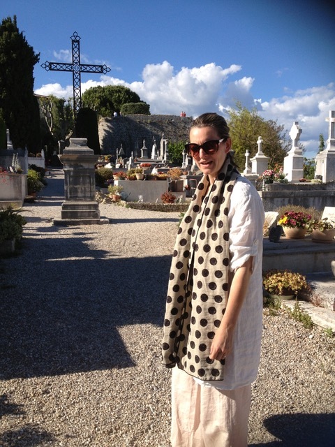 At the cemetery in Saint-Paul-de-Vence.