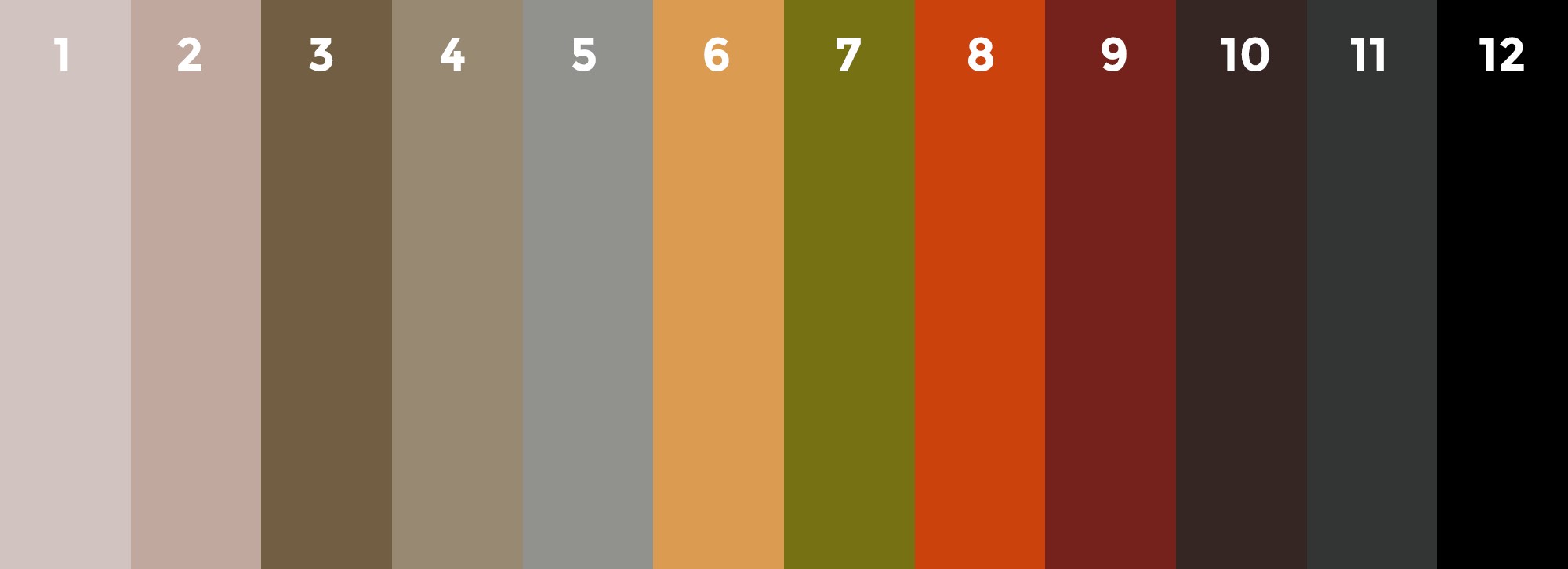  Freely choose any colors from this particular color pallet