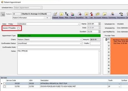 Andre's Eaglesoft Field Blog - My Quick Fill Process — Dental Team ...
