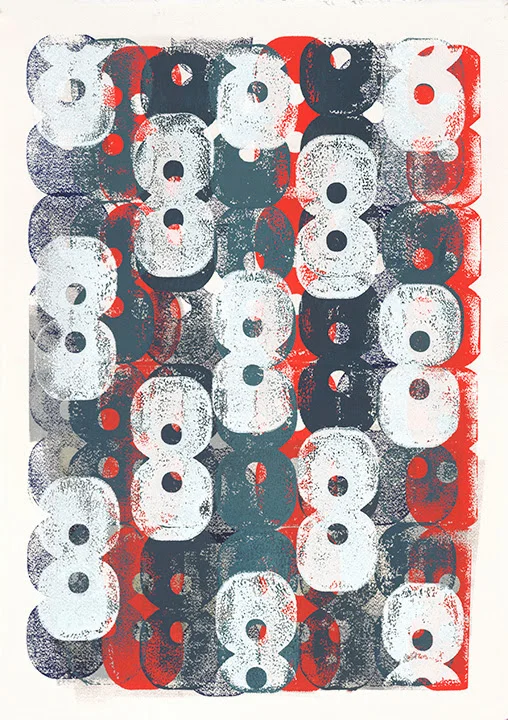 Pack of Poets , Hand Block Print, 16x22.5 (8024) - SOLD