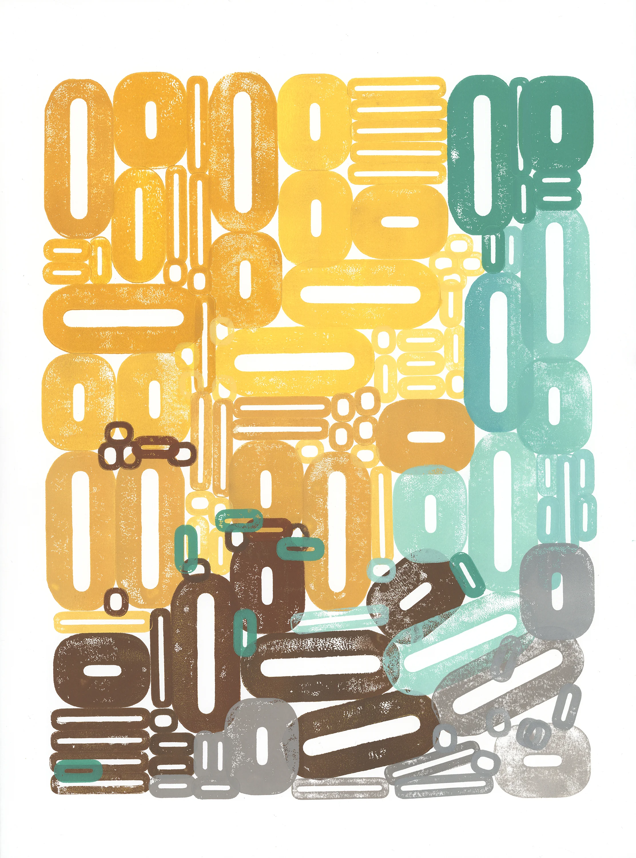 Cuba , 2016 , Hand Block Print, 22x30 (8008) - SOLD