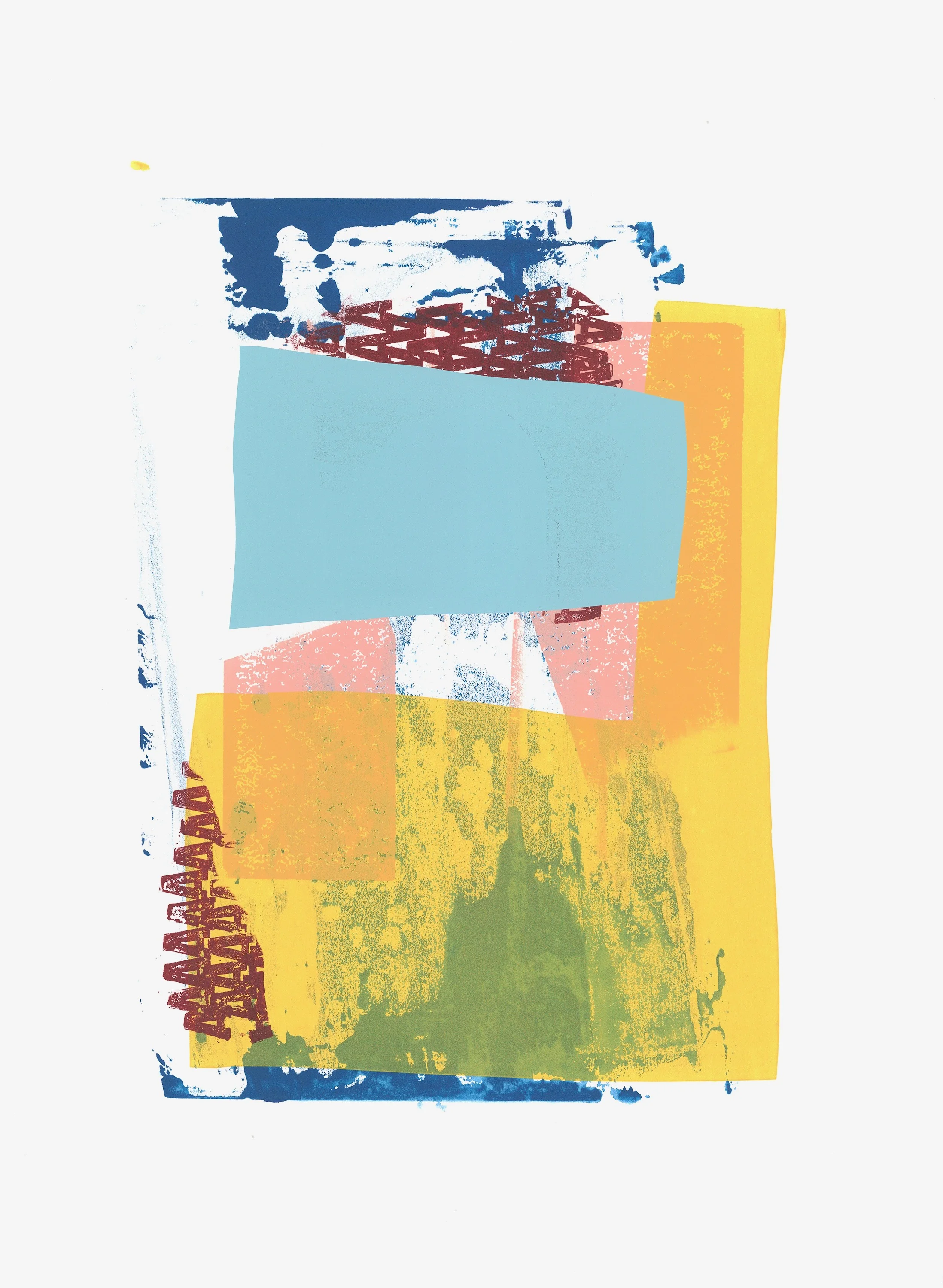 The State of Things, Original Screen Print, Framed 26x34 1/4 (8090)