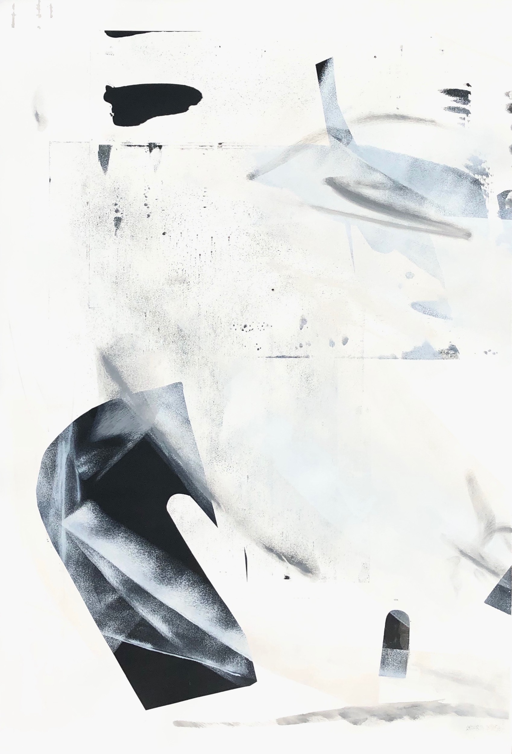 Riding with the Waves, Original Screen Print on Paper, 30x44 (8120)